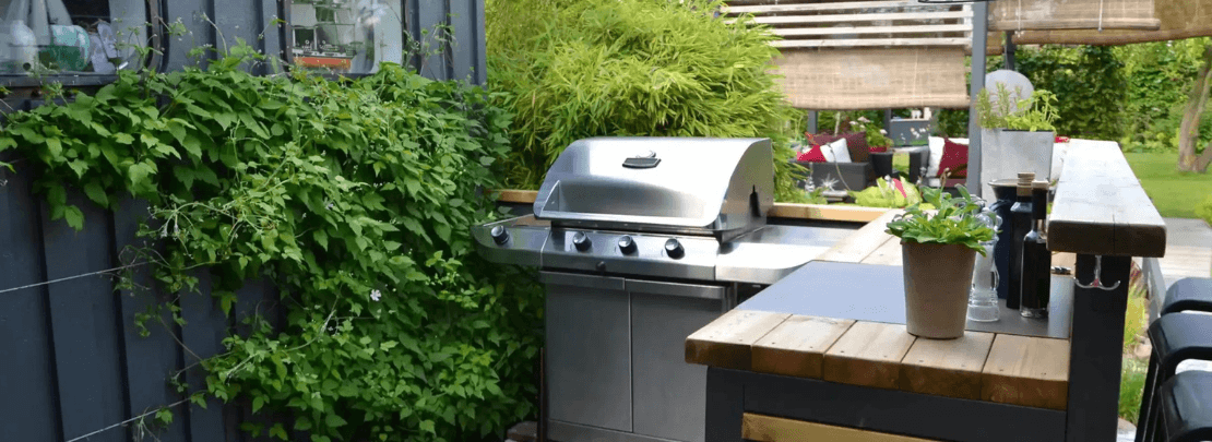 Outdoorkueche im Garten